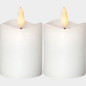 Led Blockljus 2-pk Flamme