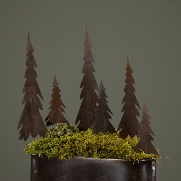 Julgran stick metall mellan