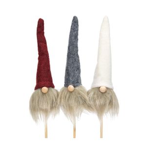 Tomtetrio Stick Röd/Grå/Vit Mix 1st