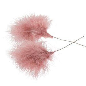 Fjäder Trådad Vippa Gammelrosa