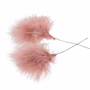 Fjäder Trådad Vippa Gammelrosa