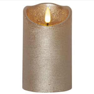 Led Blockljus Flamme Rustic