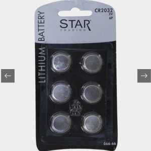 Batteri 6-pk CR2032
