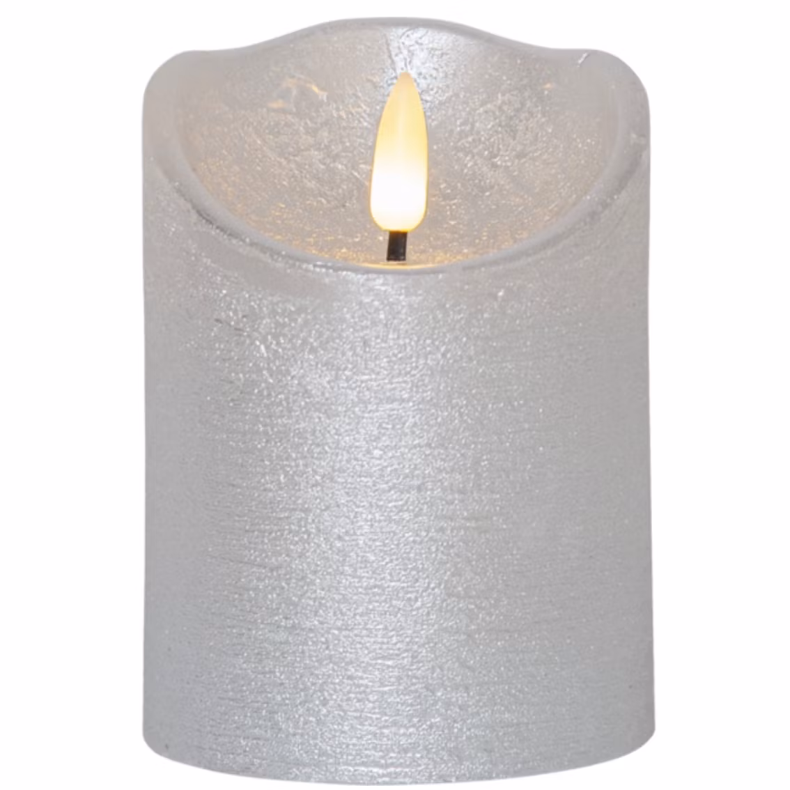 Led Blockljus Flamme Rustic
