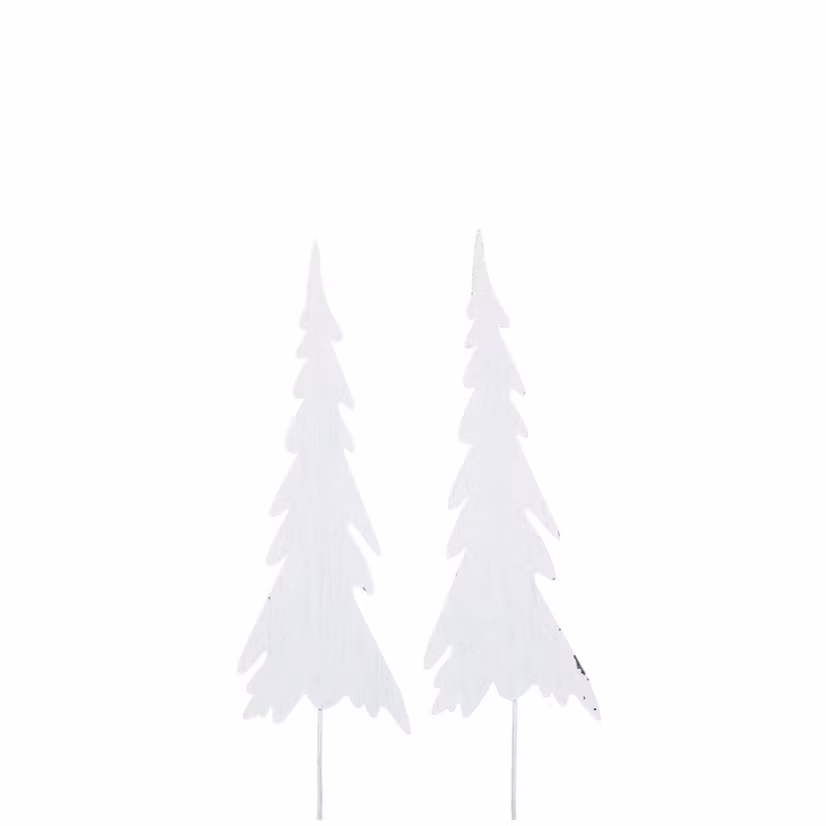 Julgran Stick Metall Vit 3 storlekar