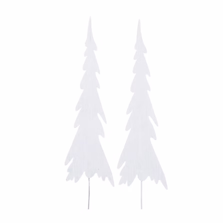 Julgran Stick Metall Vit 3 storlekar