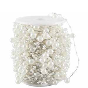 Pärltråd Pearl/Silver 1m