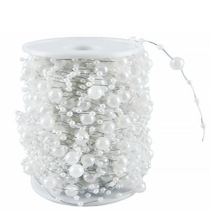 Pärltråd Vit/Silver 1m