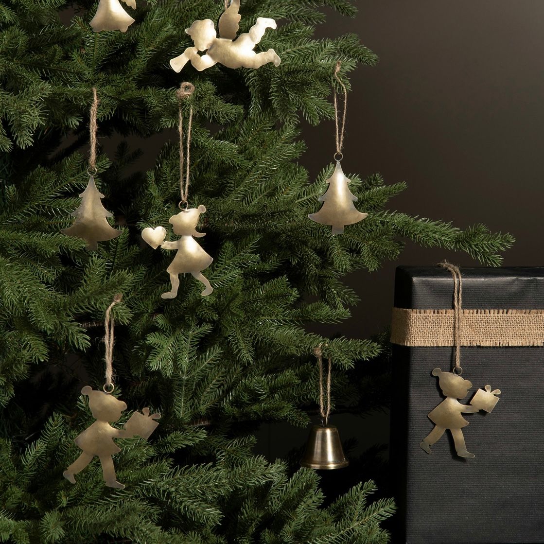 Barn/Julklapp Hänge Mix Mässing 2st
