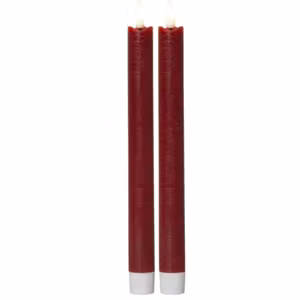 Led Antikljus 2-pack Flamme Röda