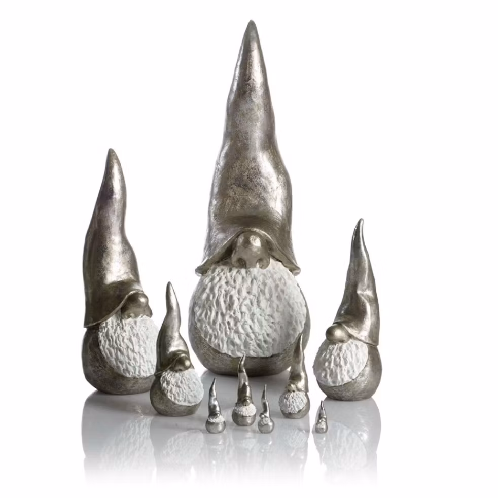 Dekortomten Silver H 19cm