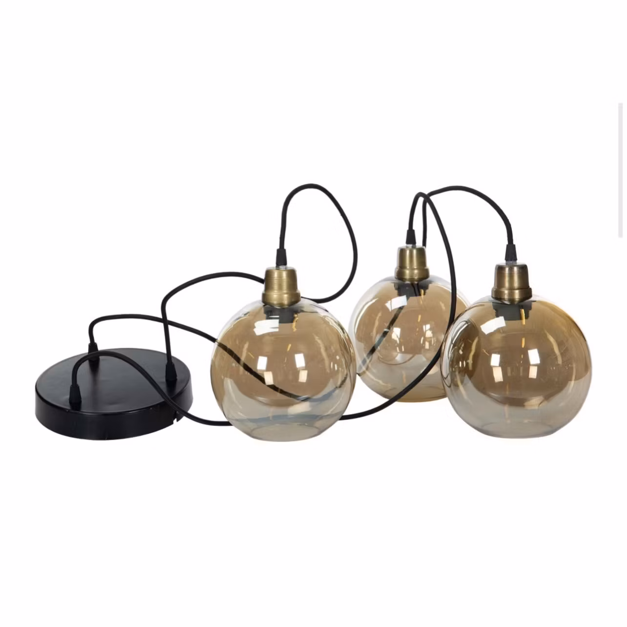 Taklampa Glasklot Champagne