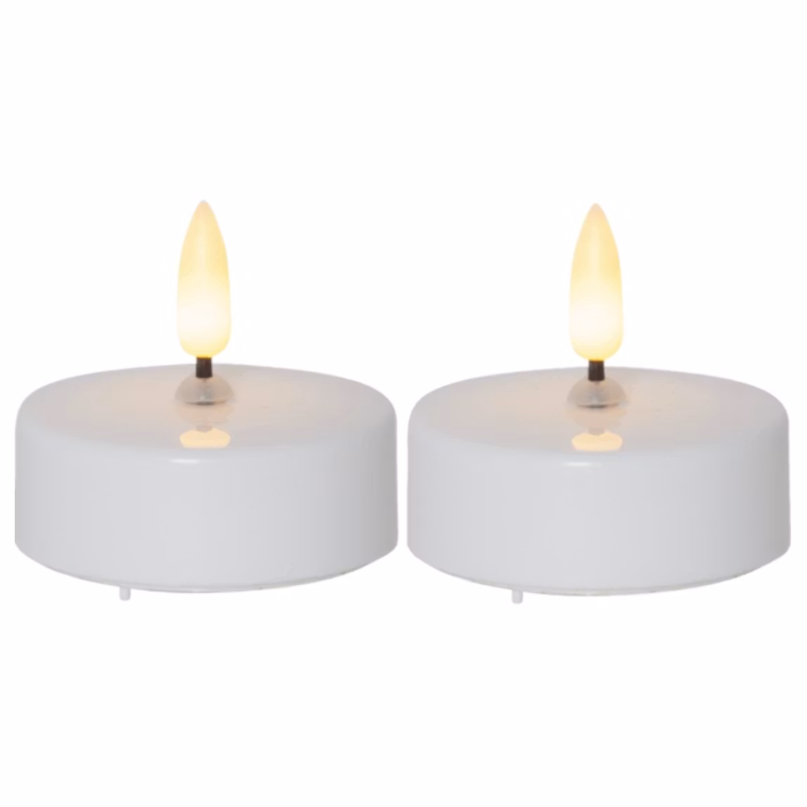 LED VÄRMELJUS 2-PACK FLAMME STORA