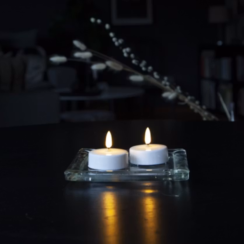 LED VÄRMELJUS 2-PACK FLAMME STORA
