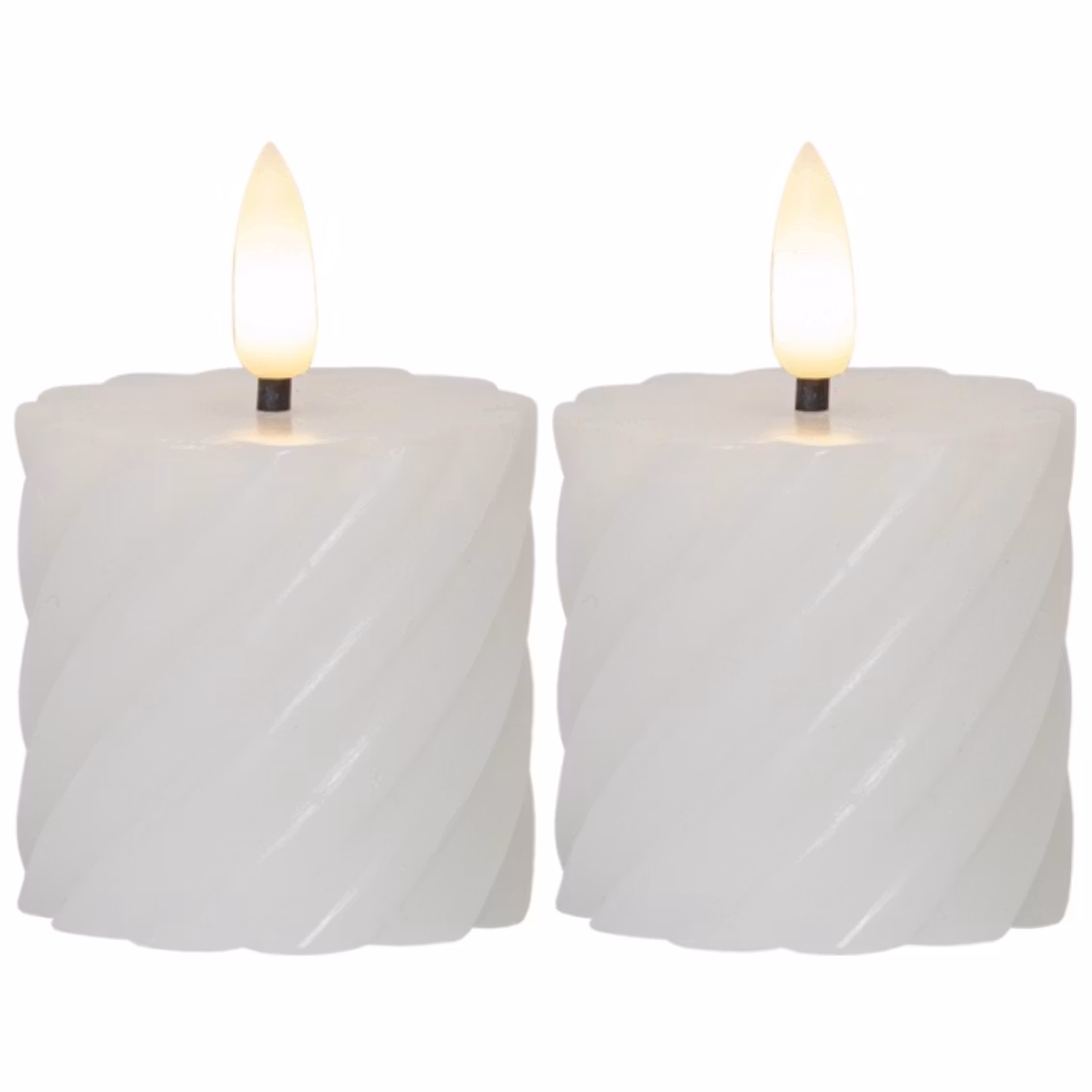 LED BLOCKLJUS 2-PACK FLAMME SWIRL