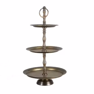 Våningsfat Rand Antik Mässing