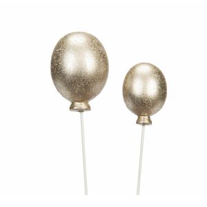 Ballong Stick Champagne Mix Poly 2 pk