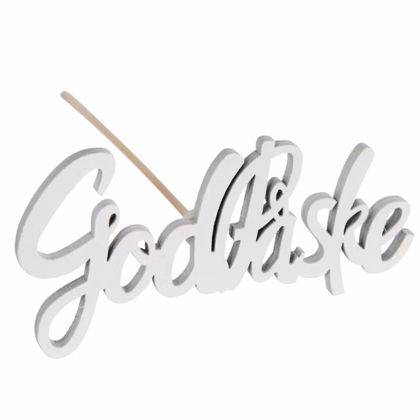 God Påske Stick Vit