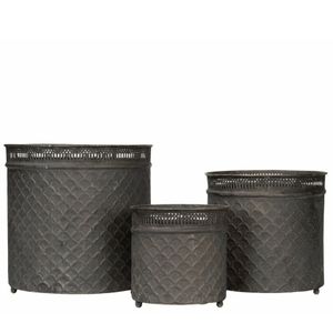 Kruka Mylla Rund Metall 3pk