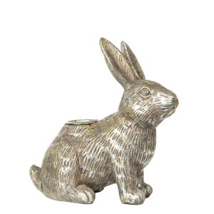 Ljusstake Hare Silver Poly