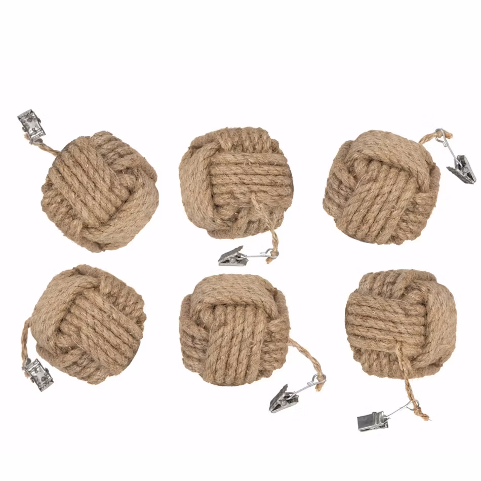 Duktyngd Clip Jute Natur 4pk