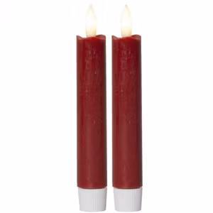 LED ANTIKLJUS 2-PACK FLAMME Röd