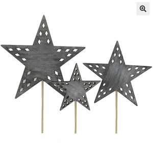 Bobbo Trästicks 3 Mix – Stjärna Grå