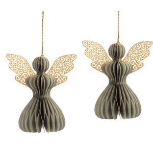 Papperängel Beige/Pistage/Guld 50%