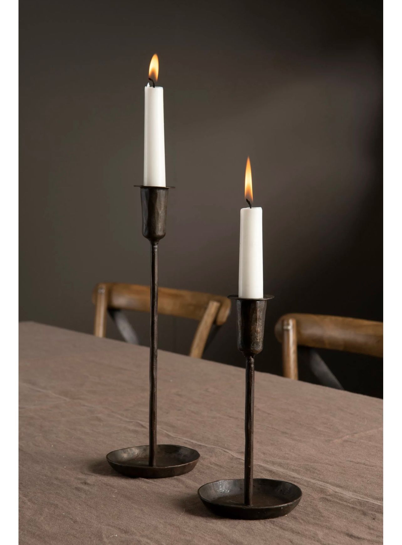 Ljusstake Metall Brun 20cm