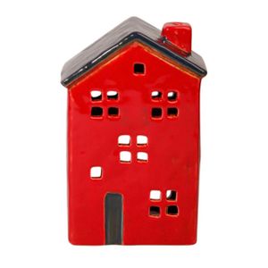 Hus för ljus, Rött H 15,5cm