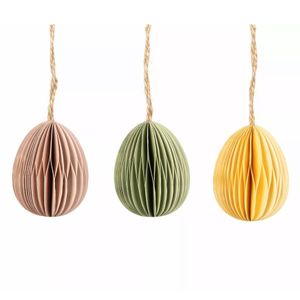 Pappersägg Färg Mix 3pk
