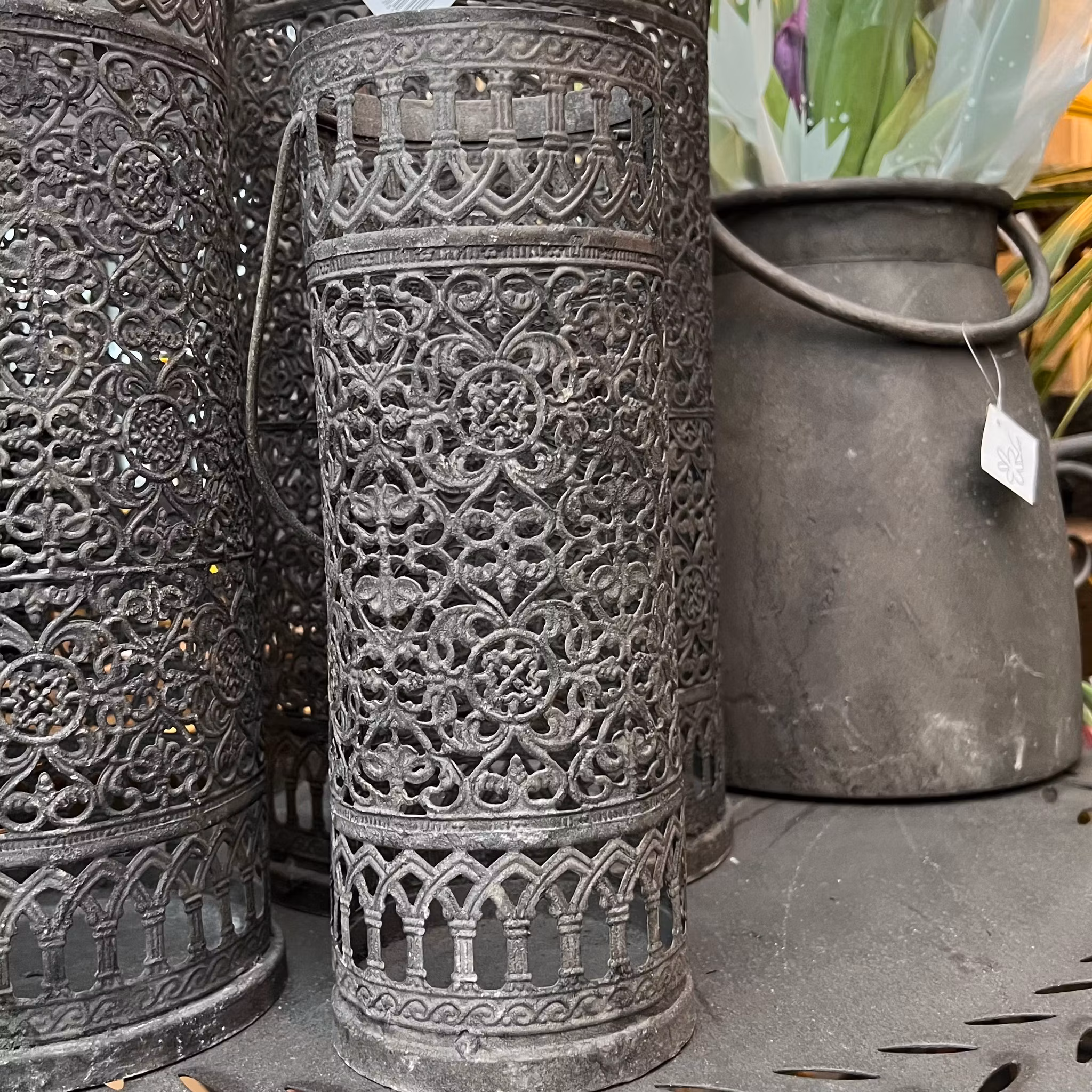 Lykta Cylinder Metall sett om 3 st