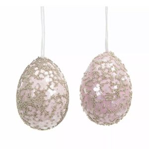 Ägg Häng Rosa Mix 2pk