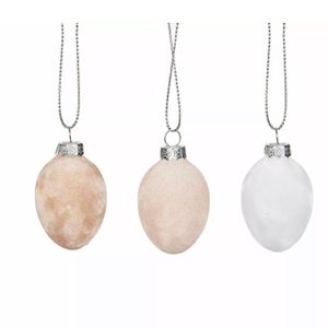 Ägg Glas Sammet Natur Mix 9pk