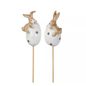 Kanin På Ägg Stick Mix Poly 2pk