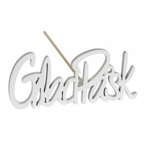 Glad Påsk Stick Vit