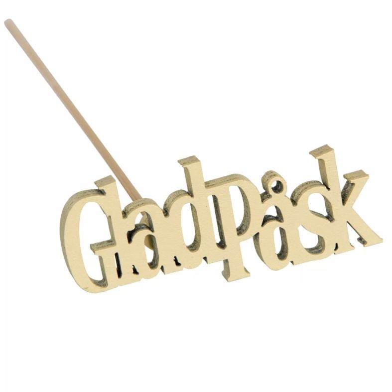 Glad Påsk Stick Gul