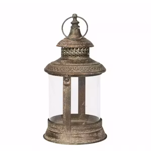 Lykta Rund Metall Grön