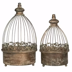 Planteringsbur Metall Grön 2st