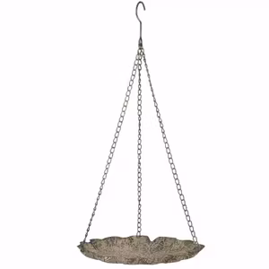 Fågelbad Blad Häng Metall Grön