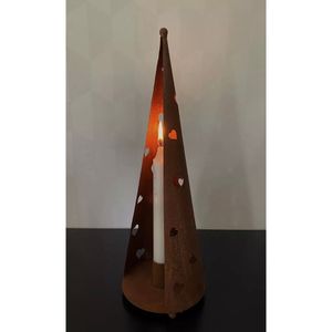 Ljusstake kon med hjärta för kronljus