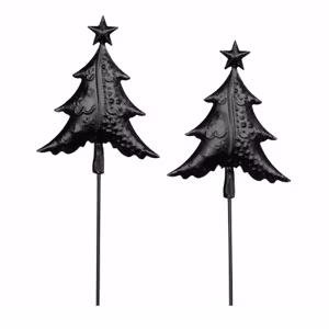 Julgran Stick Metall Svart