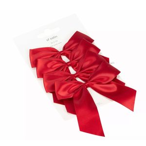 Rosett Satin Röd 4pk
