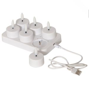 LED VÄRMELJUS 6-PACK FLAMME CHARGE