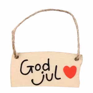 God Jul skylt till Nissedörr