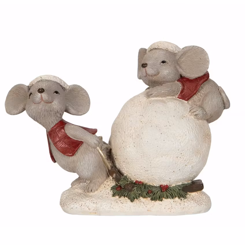 Möss Med Snöboll Poly