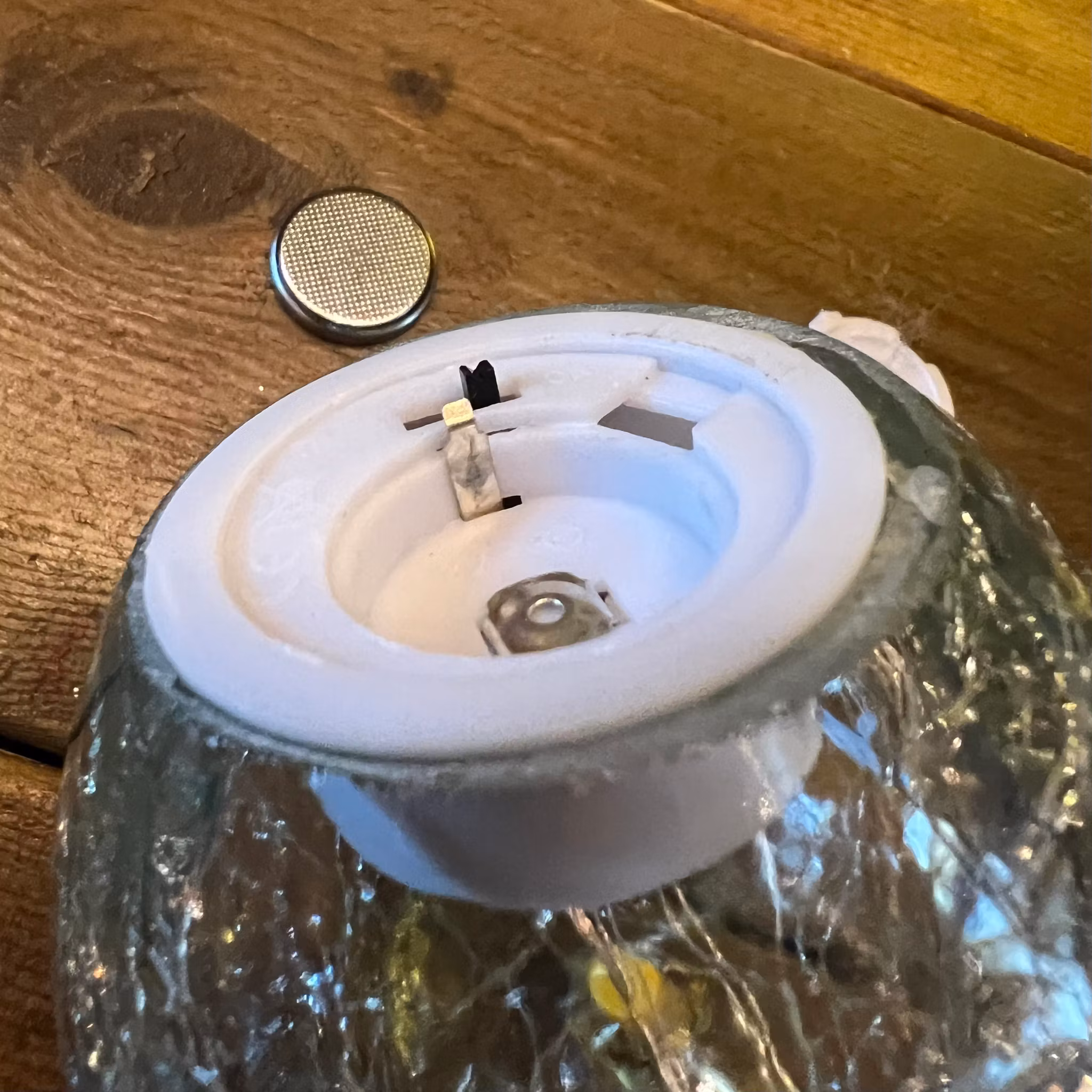 Glasäpple med ledljus 5 olika varianter