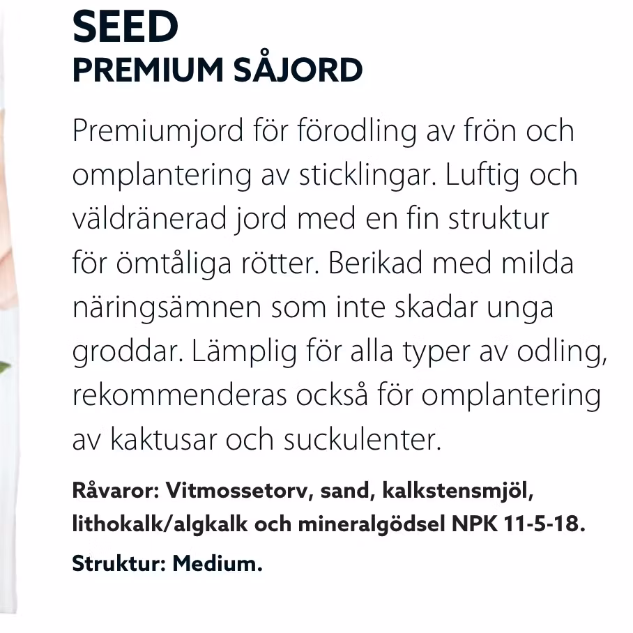 Premium Såjord 4L