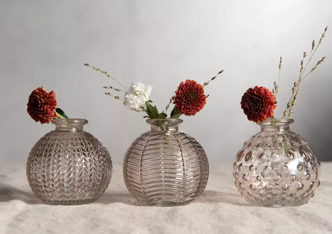 Vas Trio Mönster Rosa Mix