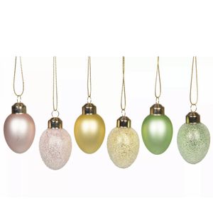 Ägg Glas Häng Pastell Mix